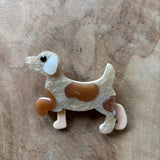BROCHE PERRO MARRON