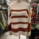 JERSEY BEIGE CON RAYAS CALDERA