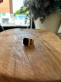 ANILLO NEGRO CUADRADO