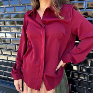 CAMISA LISA BURDEOS