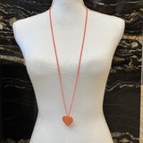 COLLAR LARGO COLGANTE CORAZON