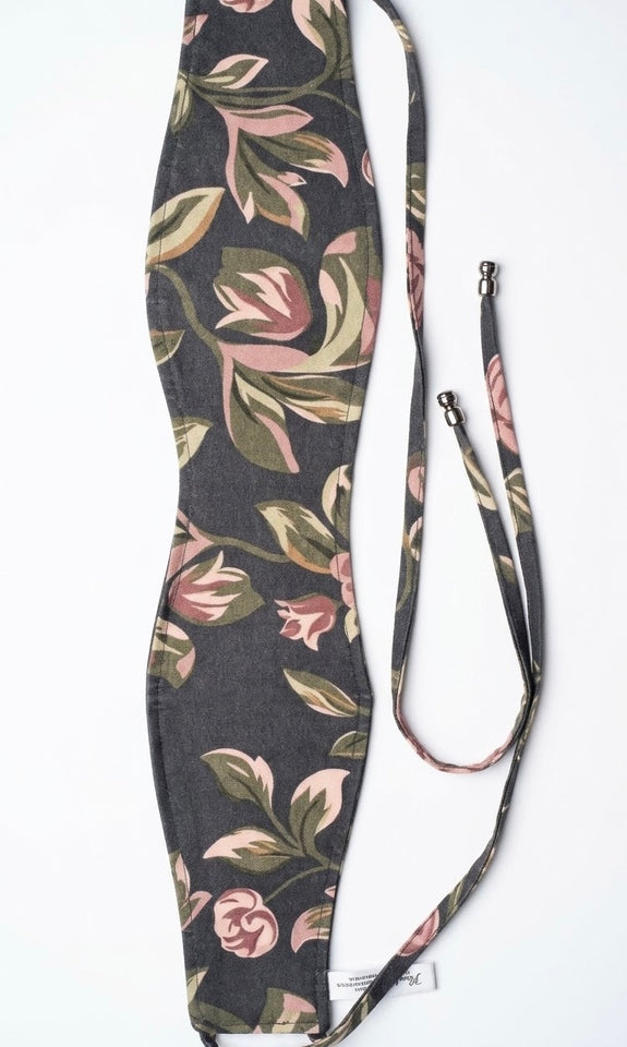 FAJIN ESTAMPADO BOTANICO GRIS MARENGO