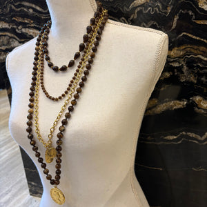 COLLAR MULTI COLLAR MARRON