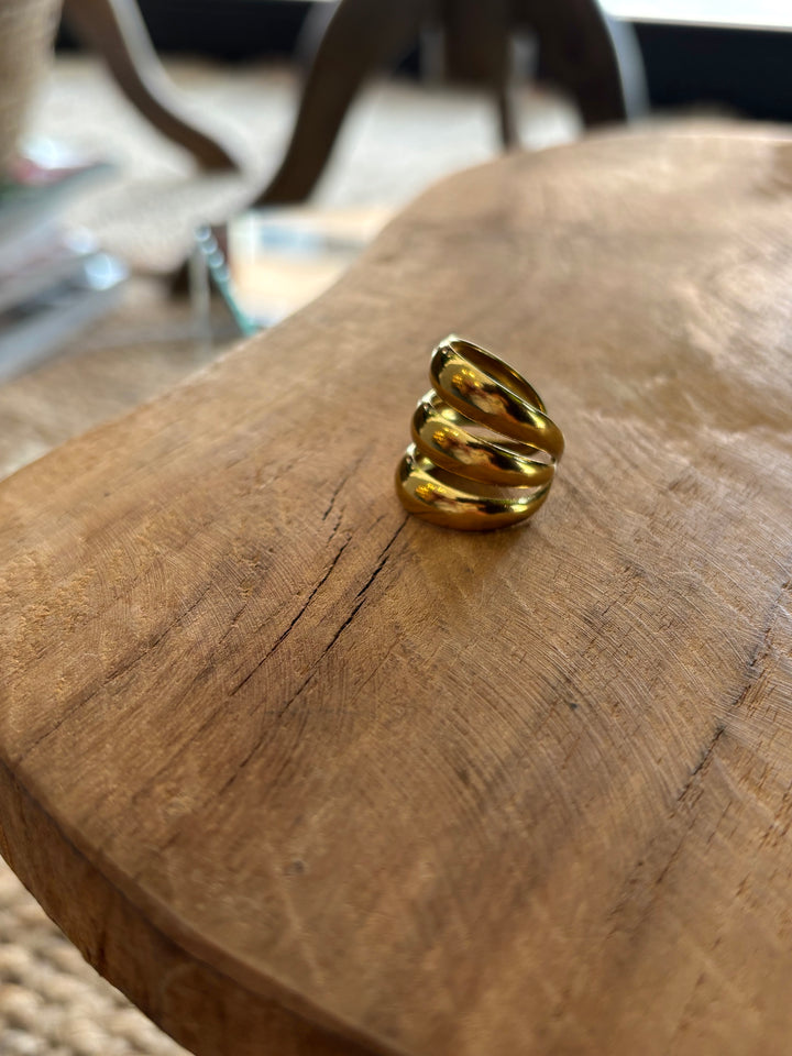 ANILLO TRIPLE DORADO