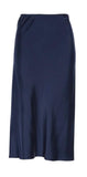 FALDA SATINADA AZUL MARINO