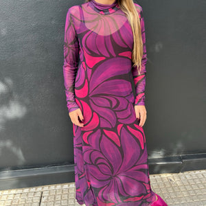 VESTIDO DE TUL ESTAMPADO