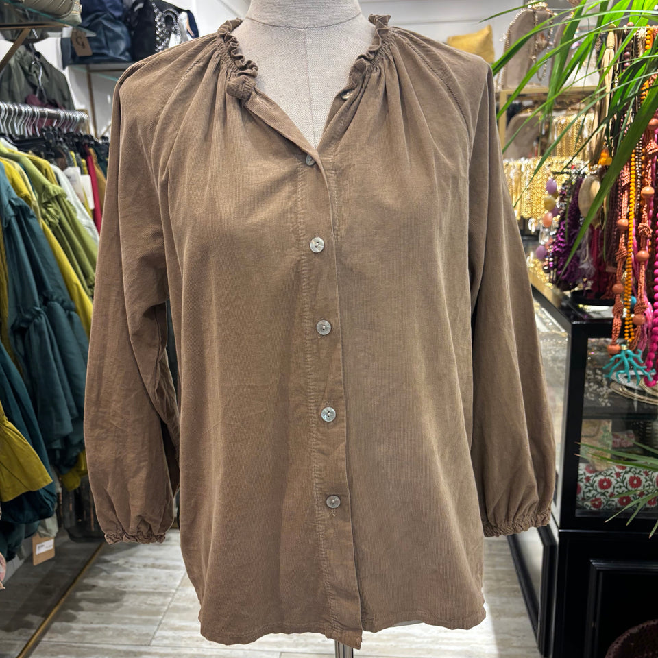 BLUSA MICROPANA CAMEL