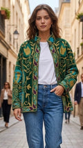 CHAQUETA ESTILO SUZANI VERDE ESMERALDA
