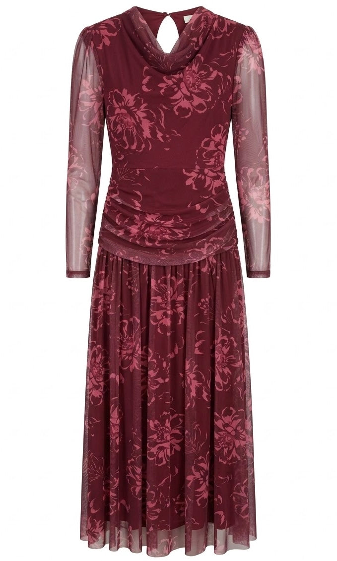 VESTIDO LOIRA BURDEOS