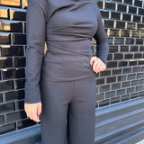 CONJUNTO BLUSA Y PANTALON NEGRO