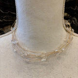 GARGANTILLA DE PIEDRAS TRANSPARENTES