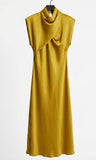 VESTIDO SUIZA MOSTAZA