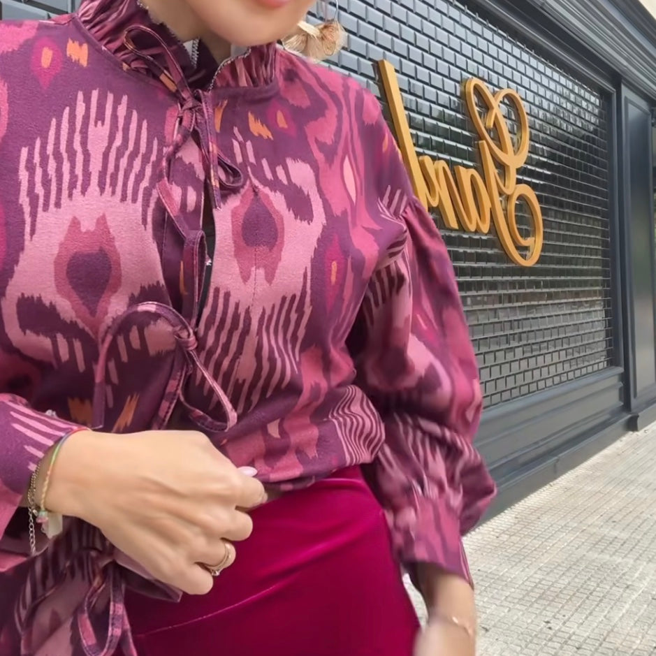 CHAQUETA ESTAMPADA BUGANVILLA