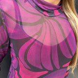 VESTIDO DE TUL ESTAMPADO