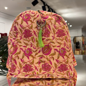 BOLSA ESTAMPADA FONDO NARANJA