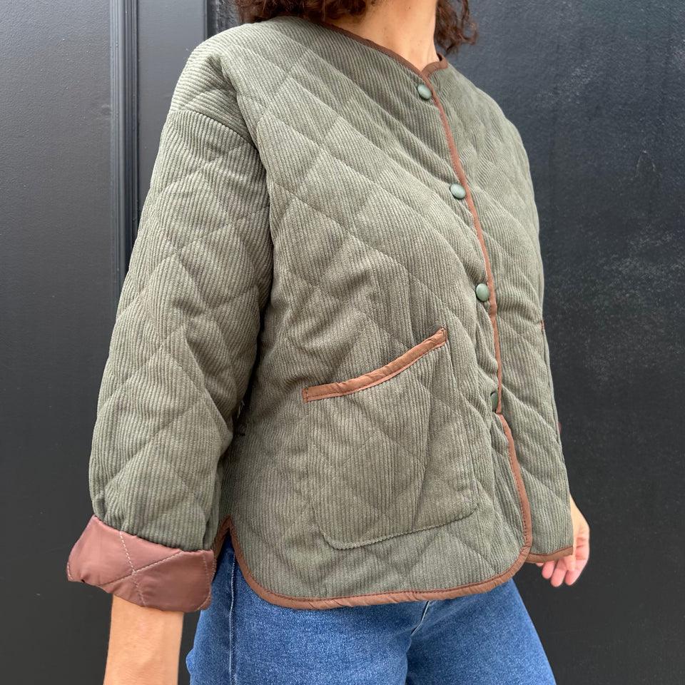 CHAQUETA DE PANA VERDE CACERIA
