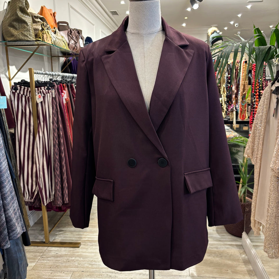 BLAZER CRUZADA BURDEOS