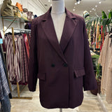 BLAZER CRUZADA BURDEOS