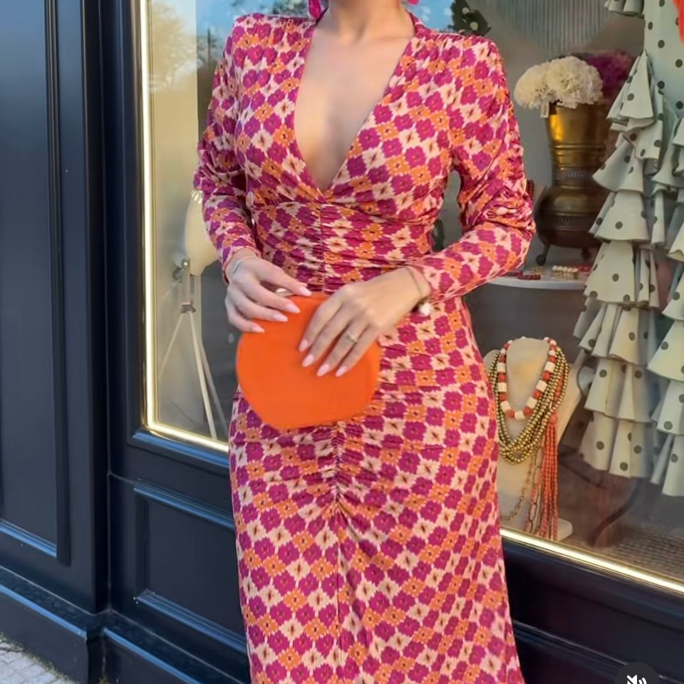 VESTIDO ESTAMPADO GEOMETRICO