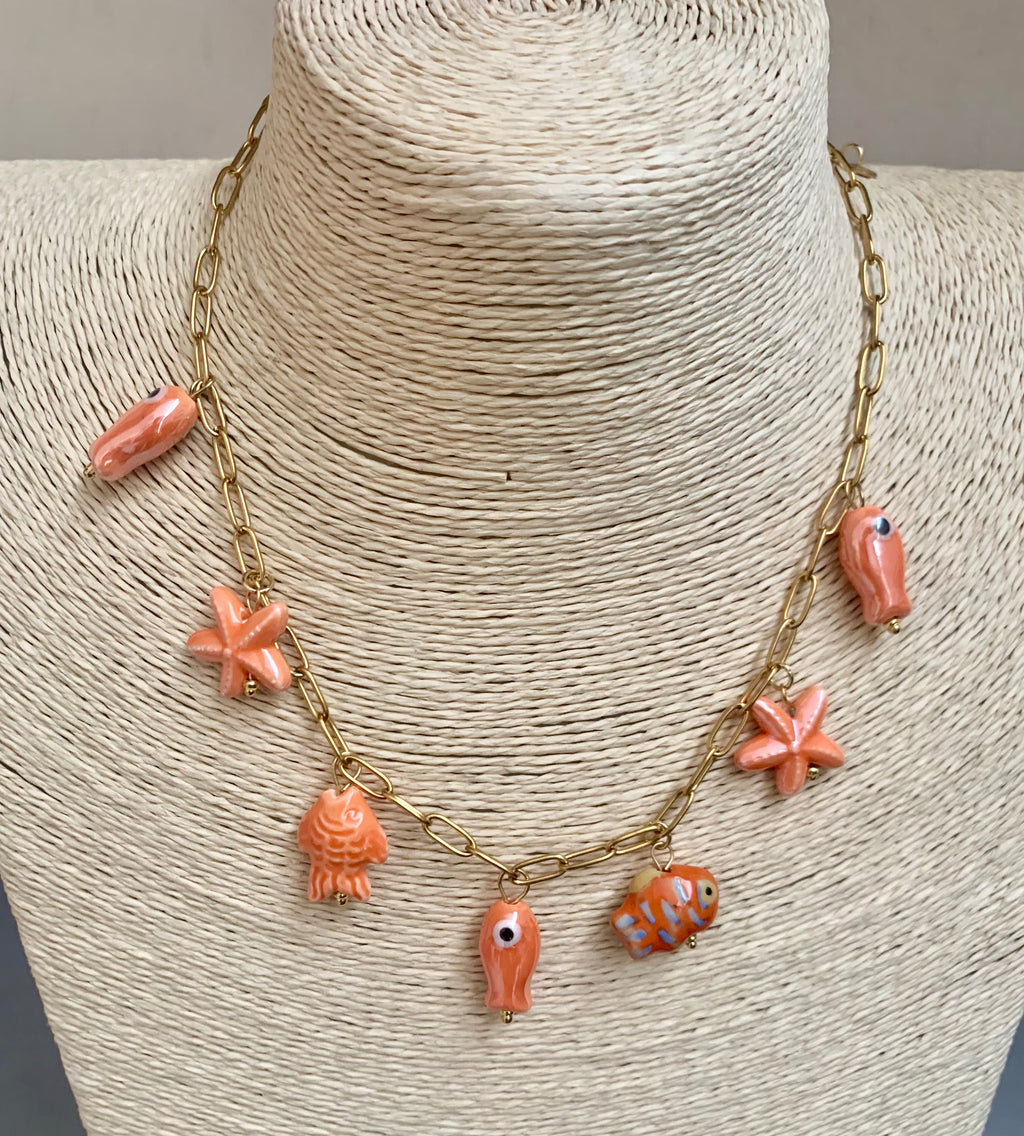 COLLAR MAR NARANJA