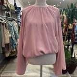 BLUSA ROSA MANGA ANCHA