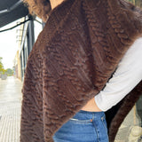 CAPA MARRON DE PELO SINTETICO