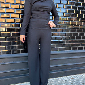 CONJUNTO BLUSA Y PANTALON NEGRO
