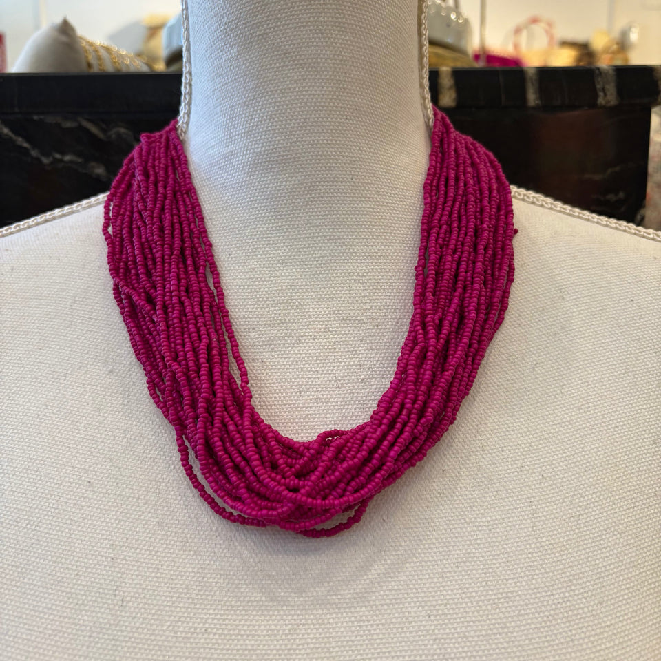 COLLAR MULTIPLES VUELTAS BUGANVILLA
