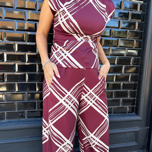 CONJUNTO TOP Y PANTALON ESTAMPADO