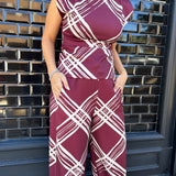 CONJUNTO TOP Y PANTALON ESTAMPADO
