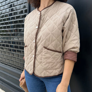 CHAQUETA DE PANA BEIGE