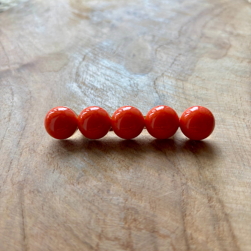 BROCHE BOLAS NARANJA