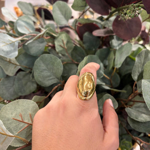 ANILLO OVALADO IRREGULAR