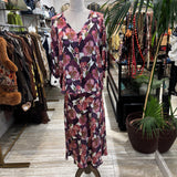 CONJUNTO DE FALDA SATINADO ESTAMPADO ROSA