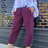 PANTALON BOMBACHO MICROPANA BURDEOS