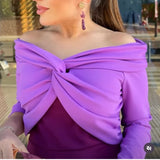 VESTIDO BICOLOR MALVA BUGANVILLA