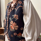 CHALECO ESTAMPADO NEGRO
