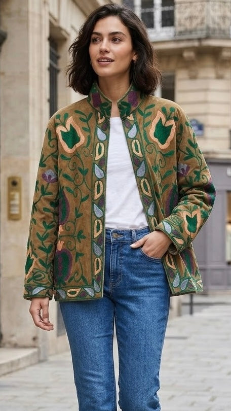 CHAQUETA ESTILO SUZANI VERDE