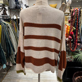 JERSEY BEIGE CON RAYAS CALDERA