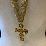 COLLAR MALLA Y CRUZ
