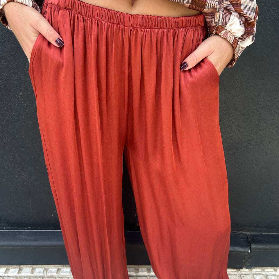 PANTALON BOMBACHO TEJA