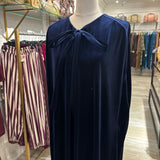 CAPA TERCIOPELO LARGA AZUL MARINO