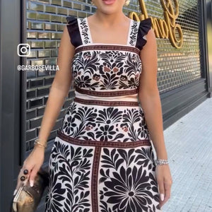 CONJUNTO ESTAMPADO FLORAL VINTAGE