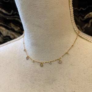 CADENA DETALLES FLOR DE CRISTAL