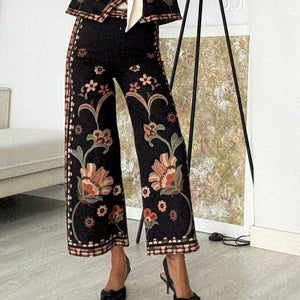 PANTALÓN ESTAMPADO NEGRO