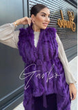 CHALECO PIEL PURPURA