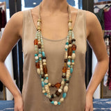 COLLAR  LARGO PIEDRAS