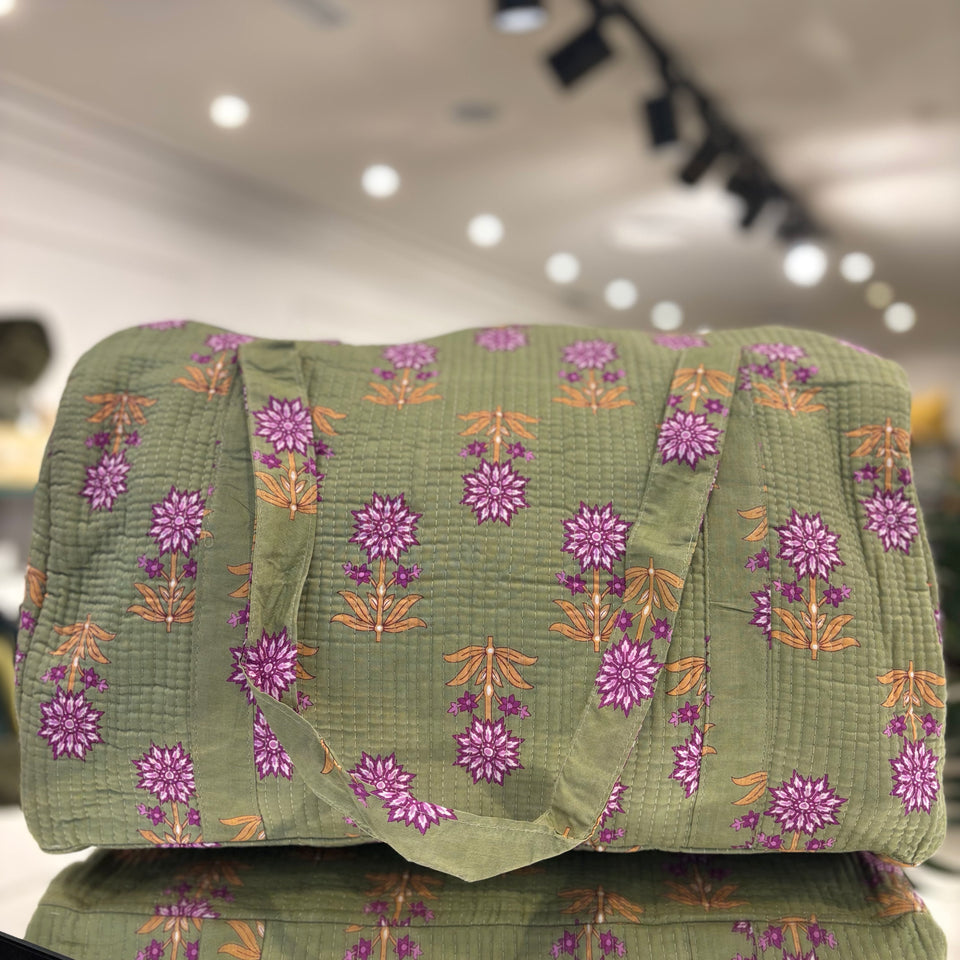 BOLSA ESTAMPADA FONDO VERDE