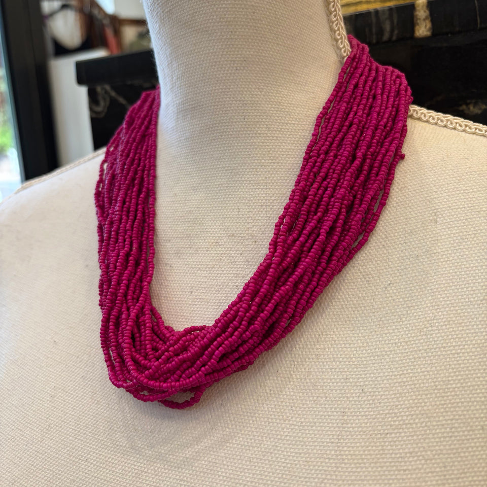 COLLAR MULTIPLES VUELTAS BUGANVILLA