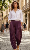 PANTALON LYON BERENJENA